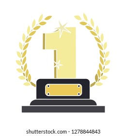 Award Winner Icon Winner Flat Icon Stock Vector (Royalty Free ...