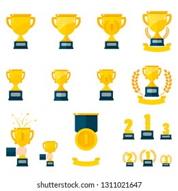 award winner icon - winner flat icon- win medal icon - award illustration. reward sign symbol. winner vecto