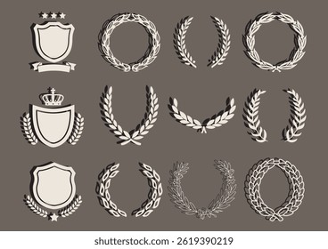 Award Winner Retro Type Badges