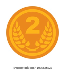 award winner - Second place prize, vector competition badge