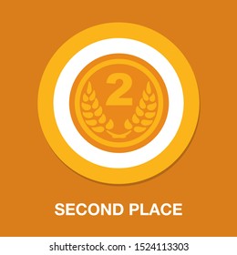 award winner - Second place prize, vector competition badge