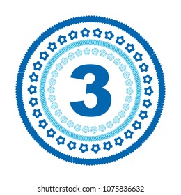 award winner - Third place prize, vector competition badge