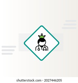 Diseño vectorial de icono de los doctores ganadores de premios