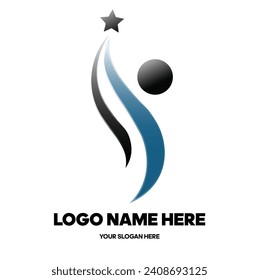 Award Winning Logo , School College best Student award logo , Best Actor Award Free Royalty Logo Vector