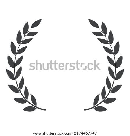 Award wreath icon. Vector illustration. vector circular flower frame. floral design elements