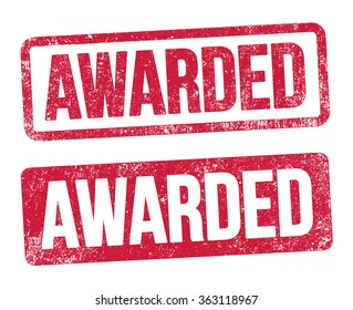 Awarded red stamp