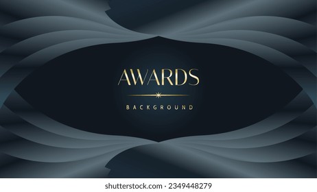 Awarding the nomination ceremony luxury black wavy background. Wedding entertainment night. Elegant luxury shine modern template certificate.