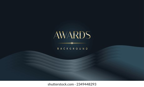 Awarding the nomination ceremony luxury black wavy background. Wedding entertainment night. Elegant luxury shine modern template certificate.