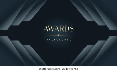 Awarding the nomination ceremony luxury black wavy background. Wedding entertainment night. Elegant luxury shine modern template certificate.