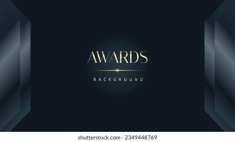 Awarding the nomination ceremony luxury black wavy background. Wedding entertainment night. Elegant luxury shine modern template certificate.