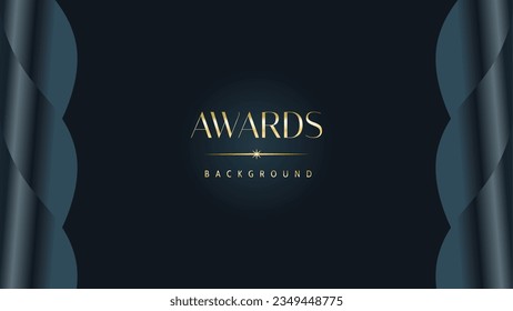 Awarding the nomination ceremony luxury black wavy background. Wedding entertainment night. Elegant luxury shine modern template certificate.