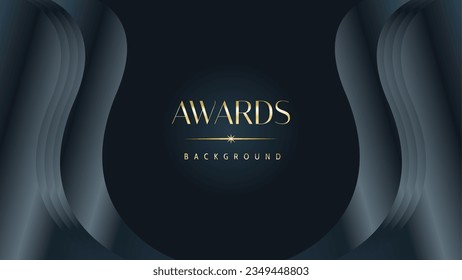 Awarding the nomination ceremony luxury black wavy background. Wedding entertainment night. Elegant luxury shine modern template certificate.
