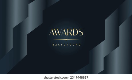 Awarding the nomination ceremony luxury black wavy background. Wedding entertainment night. Elegant luxury shine modern template certificate.