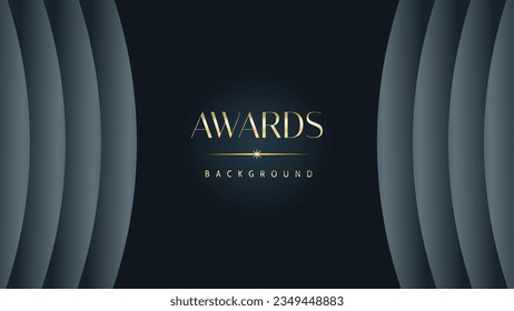 Awarding the nomination ceremony luxury black wavy background. Wedding entertainment night. Elegant luxury shine modern template certificate.