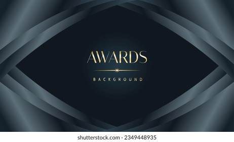 Awarding the nomination ceremony luxury black wavy background. Wedding entertainment night. Elegant luxury shine modern template certificate.