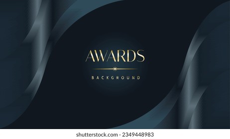 Awarding the nomination ceremony luxury black wavy background. Wedding entertainment night. Elegant luxury shine modern template certificate.
