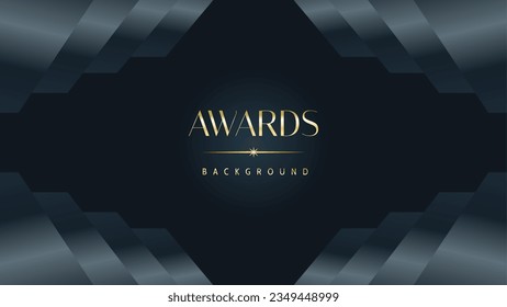 Awarding the nomination ceremony luxury black wavy background. Wedding entertainment night. Elegant luxury shine modern template certificate.