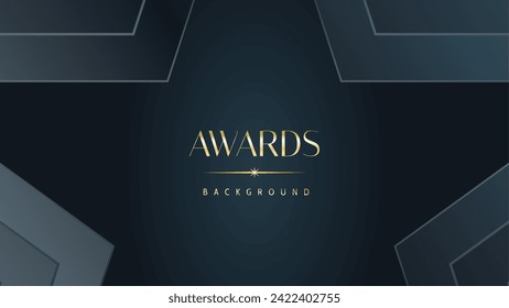 Awarding the nomination ceremony luxury black wavy background. Wedding entertainment night. Elegant luxury shine modern template certificate.