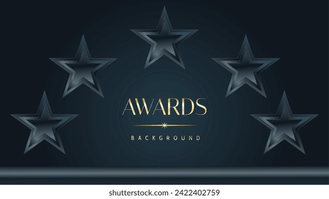 Awarding the nomination ceremony luxury black wavy background. Wedding entertainment night. Elegant luxury shine modern template certificate.