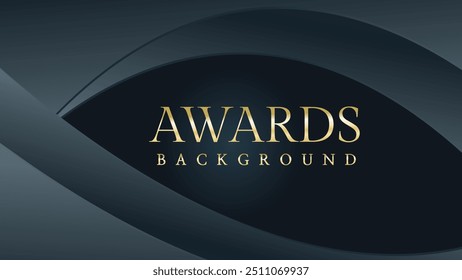 Awarding the nomination ceremony luxury black wavy background. Wedding entertainment night. Elegant luxury shine modern template certificate.
