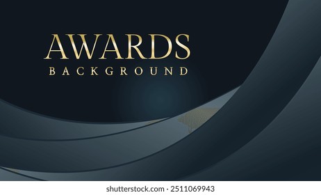 Awarding the nomination ceremony luxury black wavy background. Wedding entertainment night. Elegant luxury shine modern template certificate.
