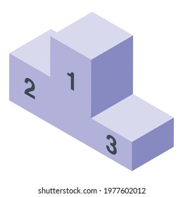 Awarding podium icon. Isometric of Awarding podium vector icon for web design isolated on white background