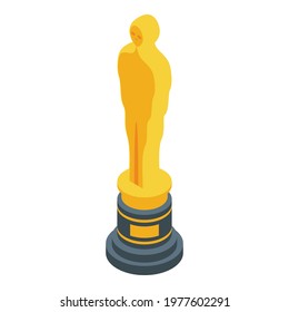 Awarding statue icon. Isometric of Awarding statue vector icon for web design isolated on white background