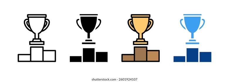 Awards Ceremony Icon Set Multiple Style Collection