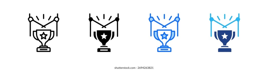 Premios Ceremonia Icon Set Colección de estilo múltiple