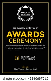 Awards Ceremony invitation card design template