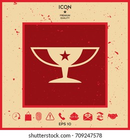 Awards Champions Cup icon with star