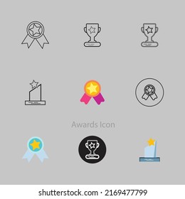 Awards Flat Icon vector .eps file