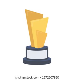 awards flat icons for cup  & achievement 