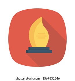 awards flat icons for  cup and  award 