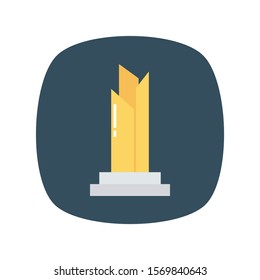 awards flat icons for  cup and  award 