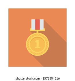awards flat icons for medal  & champion 