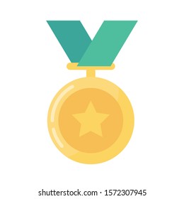 awards flat icons for medal  & champion