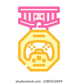 awards game development color icon vector. awards game development sign. isolated symbol illustration