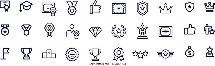 Awards Graphic Line Symbole Vektordesign 