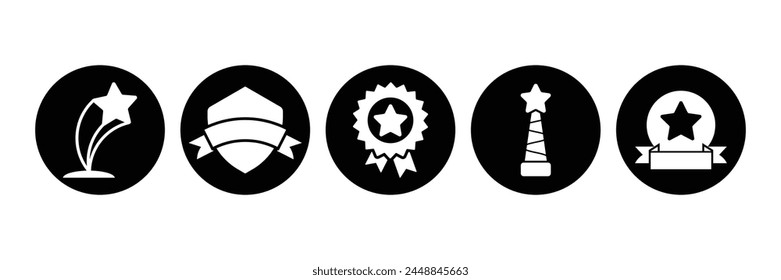 Awards icon collection. trophy illustration sign. winner symbol. Vector Illustration.