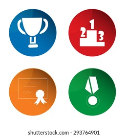 Awards icon. Prize icon. Competition icon. Vector