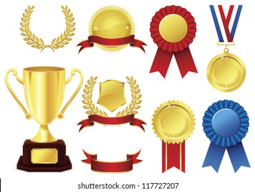 Awards icon set