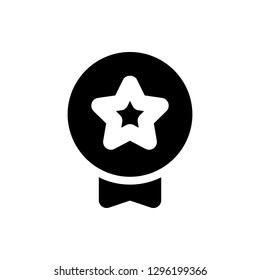 Awards Icon Vector Illustration in Glyph Style for Any Purpose