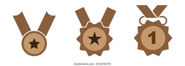 Awards icon vector set. trophy illustration sign collection. winner symbol.