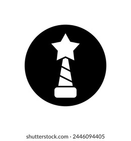 Awards icon vector. trophy illustration sign. winner symbol.