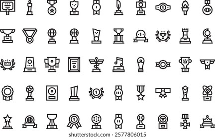 Awards icons High-Quality Vector Icons Collection with Editable Stroke. Ideal for Professional and Creative Projects.