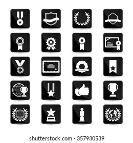 Awards icons set