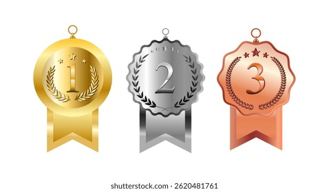 Awards And Medal For Winners Vector Illustration Design
