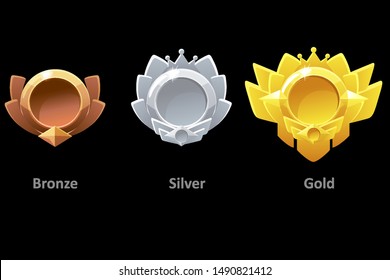 Awards medals gold, silver and bronze for Gui Game.
