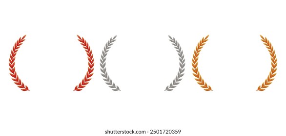 Awards nomination name podium, golden, silver, bronze prize event, scene star ceremony. Vector illustration